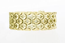Breites Armband 14 Karat Gold - 19,6 cm