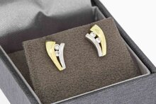 Diamanten Ohrstecker 14 karat Gold - 9,4 mm