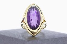 Amethystring 14 Karat Gold - 17,2 mm