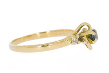 18 Karat Edelstein Goldring - 15,2 mm