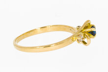 18 Karat Edelstein Goldring - 15,2 mm