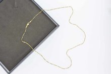 14 Karat Figaro Gliederkette - L&auml;nge 53 cm