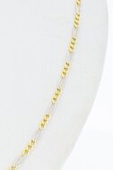 14 Karat Figaro Gliederkette - L&auml;nge 53 cm