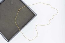 14 Karat Gold Panzer Gliederkette - 59,4 cm