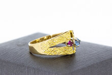Edelsteinring 750 Gelbgold - 16,7 mm