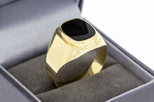 Onyx Herren Siegel- Ring 14 Karat - 21,5 mm
