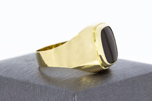 Onyx Herren Siegel- Ring 14 Karat - 21,5 mm