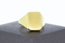 Goldene Siegel Ring 18 Karat - 20,4 mm