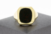 Heliotrop Siegelring 14 Karat - 20,5 mm