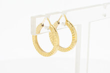 Damen Ohrringe 750 Gold - 19,5 mm