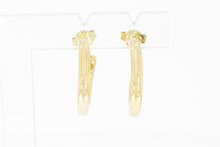 Damen Ohrringe 585 Gelbgold - 22 mm