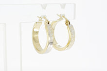 Versace-Stil Ohrringe 585 Gold - 20,3 mm