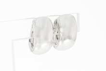 Damen Ohrringe 750 Wei&szlig;gold - 19,5 mm