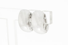 Damen Ohrringe 750 Wei&szlig;gold - 19,5 mm