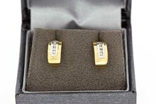 Diamant Ohr-ringe 585 Gold - 11 mm