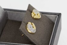 Damen Diamant Ohrstecker 14 Karat Gold