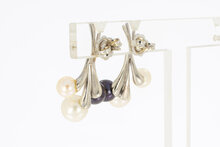 Perlen Ohrstecker 750 Gold - 2,8 cm