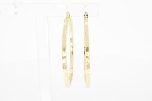 Gold Ohrringe Damen 14 Karat - 5,5 cm