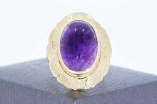 14 Karat Gold Amethystring - 19,7 mm