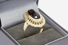 Vintage Granat Goldring 14 Karat - 18,1 mm