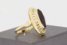 Vintage Granat Goldring 14 Karat - 18,1 mm