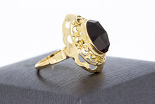 Vintage Granat Gold Ring 14 Karat - 17,5 mm