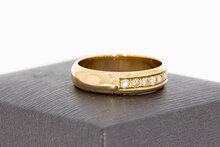 Diamantring 14 Karat Gold - 17,6 mm