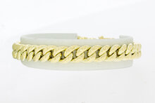 Panzerarmband 14 Karat Gelbgold - 19,4 cm