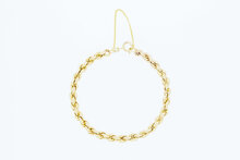 Kordel Gold Armband 14 Karat - 19 cm