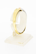 18 Karat tricolor Gold Diamant Armreif 