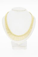 Sonnenstrahlen-Halskette 585 Gold - 45,6 cm