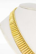 Sonnenstrahlen Halskette 750 Gelbgold - 44 cm