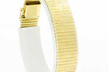 Breites Vintage Gliederarmband 585 Gold - 18,5 cm