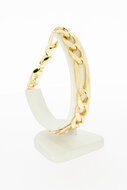 Figaro M&auml;nnerarmband 585 Gold - 24 cm