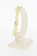 B1reites Gold Barrenarmband 585 - 21,5 cm