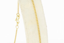 14 Karat Gelbgold Fu&szlig;kette - 23,5 cm