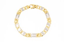 585 Bicolor Rolex Armband - 23,1 cm