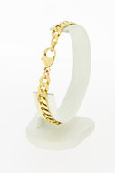 Panzerarmband 14 Karat Gold - 20,4 cm