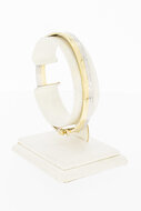 585 bicolor Goldene Armreif - 49,5 x 59,6 mm