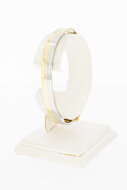 585 bicolor Goldene Armreif - 49,5 x 59,6 mm