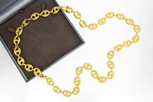 Gelb Gold Anker Kette 585 - 82 cm