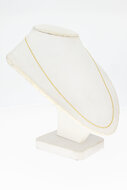 585 Gold Damen Panzer Collier - 41,9 cm