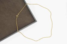 585 Gelbgold Damen Erbsen Kette - 43,6 cm