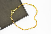 Erbsen Kette 585 Gelbgold - 45,6 cm