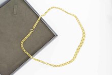 Erbsenkette 14 Karat Gelbgold - 47 cm