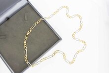 Figarokette 585 bicolor gold - 67 cm