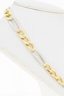 Figarokette 585 bicolor gold - 67 cm