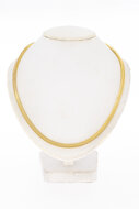 Geflochtene Kette 750 Gold - 45,7 cm