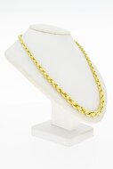 Geflochtene 585 Goldkette - 47,5 cm