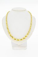 Geflochtene 585 Goldkette - 47,5 cm